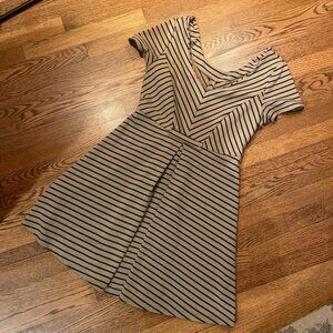 Size Large Black and Tan Mini Dress